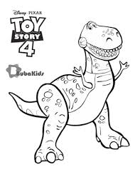 This Is Rex The Meanest Most Terrifying Dinosaur Who Ever Lived Disney Pixar Rex Toy Story Toy Story Coloring Pages Disney Coloring Sheets Cartoon Sewing