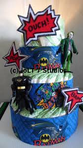 Batman And Joker Light Up Batsignal Diaper Cake Diaper Cake Baby Shower Games Frosted Flakes Cereal Box