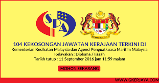 Permohonan jawatan adalah terhad kepada dasar one step lower iaitu: Iklan Jawatan Kosong Kerajaan Spa8 Kepada Mereka Yang Berminat Untuk Mengisi Need A Job Job Malaysia