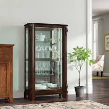 Designed to proudly put some of your favorite items on display. Canora Grey Akerman Mantel Lighted Curio Cabinet Canora Grey Warehouse Direct Furniture