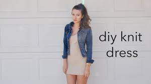 This listing is for the pattern only, the finished. How To Sew A Knit Dress Youtube