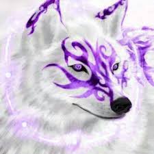 Black And White Wolf Tattoo With Blue Eyes White Wolf With Purple Tatoo And Fire Eyes Friend Black Wolf With Red Eyes Demon Anime Wolves Pictures Images A Wolf Spirit Animal Anime Wolf Wolf Artwork
