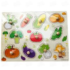 vegetable chart educational learning fun game for kids toys for kids toys for boys toys for girls wooden toy pegged puzzle