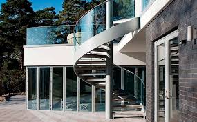 Call today to order your metal stairs and metal spiral staircases. Spiral Staircase Mole Hill Canal Engineering Contemporary Stainless Steel Frame Concrete Steps