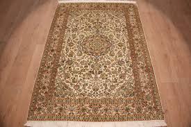 Echte seide im maß 320 x 240 und 700.000. Orient Teppich Kaschmir Reiner Seidenteppich Beige 183x125 Cm