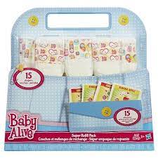Baby Alive Doll Food And Diapers Super Refill Pack 30 Pieces Gtin Ean Upc 885408542907 Cadastro De Produto Com Tributacao E Ncm Cosmos