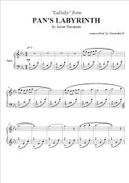 Pan S Labyrinth Lullaby Jpg 477 672 Saxophone Sheet Music Labyrinth Sheet Music