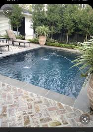 Like The Look Of These Pavers But May Not Match House Small Backyard Pools Small Pool Design Small Backyard Design