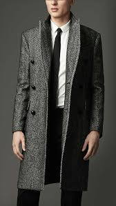 Maybe you would like to learn more about one of these? Manteau Laine Motifs Chevrons Burberry Mens Coats Coat Formal Mens Fashion