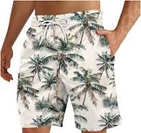Miqool Mens Swim Trunks Quick Dry Beach Board Shorts Hawaiian Bathing Suits  Swimwear with Pockets, Regular & Big & Tall
