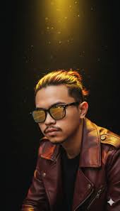 Cinematic portrait of confident young man