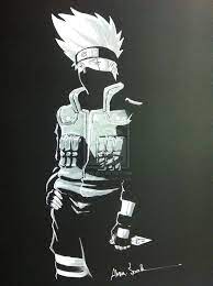 Pixiv is a social media platform where users can upload their works (illustrations. Black Drawing Paper My Drawing Of Kakashi From Naruto Chalk Pen On Black Paper Imgur Drawings Pencil Drawings Of Animals Animal Sketches