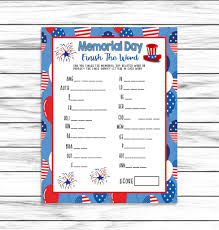 This federal holiday was formalized as a way of remembering and. Printable Patriotic Games Memorial Day Activities Partyideapros Com
