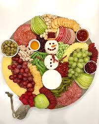 Santa fruit appetizer / santa fruit appetizer : Snowman Snack Board The Bakermama