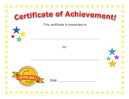 Make your own printable certificates in seconds with our free certificate maker. Blank Certificate Of Achievement How To Create A Certificate Of Achie Certificate Of Achievement Template Kids Awards Certificates Certificate Of Achievement