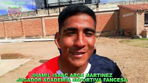 JHAMIL ARCE ANOTO UN GOL QUE LE PERMITE OBTENER UN GRAN TRIUNFO A ACADEMIA  DEPORTIVA FANCESA