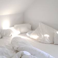 White Aesthetic Tumblr Messy Bed White Bedding Home
