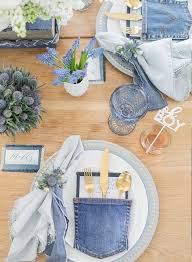 Blue Jean Baby Shower For Ali Fedotowsky Inspired By This Denim Baby Shower Pastel Baby Shower Blue Baby Shower