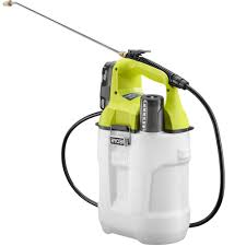 Ryobi One 18 Volt Lithium Ion Cordless 2 Gal Chemical Sprayer With 2 0 Ah Battery And Charger Included P2830a The Home D Ryobi Portable Water Tank Sprayers