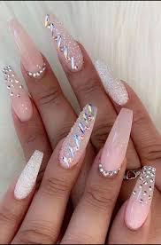 35 Unordinary Diamond Nail Design Ideas You Will Love It Birthdaynails Diamond Nail Designs Nails Design With Rhinestones Rhinestone Nails