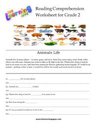 free reading comprehension worksheets for 2nd grade