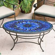14 outdoor folding mosaic side table coffee table (multi) overstock $ 69.49. Bella Bloom Mosaic Coffee Table Knf Designs Iron Accents