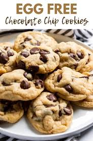 Chewy Eggless Chocolate Chip Cookies Lemons Zest Recipe In 2020 Egg Free Chocolate Chip Cookies Eggless Chocolate Chip Cookies Fun Baking Recipes