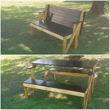 It's a strong stable work platform that you'll use for everything from painting and decorating, to light construction and remodeling, to small repairs and crafts.in workbench mode, you have a rigid portable workbench that goes to where your work is and gives you a. 2in1 Bench Table Garden Braai 1057937841