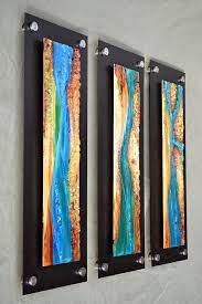 Made To Order Renovatus Triptych Fused Glass Wall Hanging Etsy In 2021 Fused Glass Wall Art Glass Wall Art Panels Triptych Wall Art
