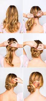 Diy Double Take Messy Side Swept Chignon Hair Tutorial Diy Copper Statement Hair Accessory Chignon Hair Hair Tutorial Waves Hair Tutorial