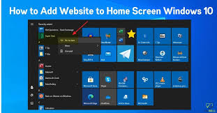It allows you take a screenshot of a selected part of the screen. How To Add Website To Home Screen Windows 10 Fixwill