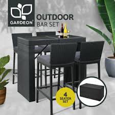 Outdoor restaurant tables and sets. Gardeon Outdoor Bar Table Furniture Dining Chairs Stools Set Rattan Patio Lounge 9350062289075 Ebay