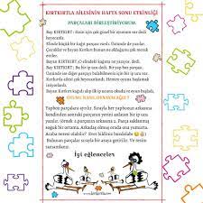 kirtkirtla aile katilimi puzzle evde egitim egitim faaliyetleri okul oncesi