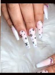 Pro acrylic nails art tools kit powder nail sticker diy set nails brush pump uk. Bling Chanel Acrylic Nails Novocom Top