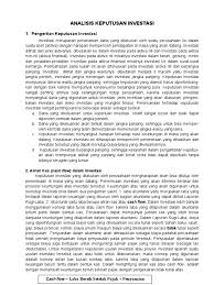 Check spelling or type a new query. Contoh Soal Dan Jawaban Analisis Keputusan Investasi Contoh Soal Terbaru