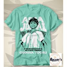 The male uniform consists a pale lilac shirt, dark red tie, cream sweater vest, white blazer, and light brown pants with dark details. Haikyuu Anime T Shirt Oikawa Tooru Aoba Johsai Character Japanese Manga T Shirt Male Tshirt Shopee Philippines