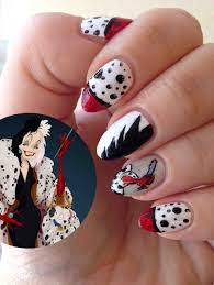 Pure nails halo gel polish длительность: Cruella Deville Inspired Nails I Like The Dalmatian Patterned Ones With The Red Tips Nail Art Disney Disney Nails Nails