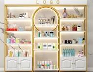 Low Price Showcase Makeup Display Stand Wooden MDF Shelf ...