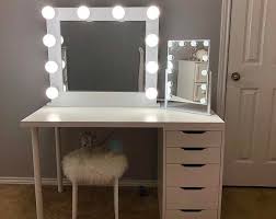 Low Shippinghollywood Vanity Mirror Perfect For Ikea Etsy Ikea Vanity Hollywood Vanity Mirror Vanity Decor