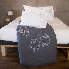 Drap housse percale de coton lavé 80 fils blanc. Housse De Couette Mouton Housse De Couette Motif Mouton