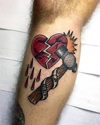 Usually, people love to have a small heart tattoo as a sign of love for their beloved, family member and friends. Top 41 Broken Heart Tattoo Designs For Men Split Ink Ideas