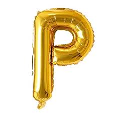 No idea what that means? Rozi Decoration Toy Balloon 16 Inch Letter Alphabets Golden Golden P Shape Amazon In Toys Games