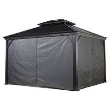 Maybe you would like to learn more about one of these? Sojag 135 6158281 Polyester Gazebos Curtains For Messina Hard Top Sun Shelter 10 X 12 Grey Walmart Com Walmart Com