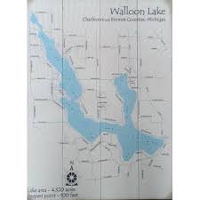Signs Walloon Lake Map Sign Walloon Lake Maps Map Signs