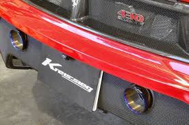 Saves over 10 lbs of weight from the vehicle. Kreissieg Ferrari F430 Scuderia 16m Header Back Bypass Cat Back F1 Sound Valvetronic Exhaust System