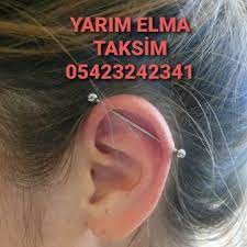 Piercing Indusrial Kulak Delimi Kopru Piercing Kulak Tattoo