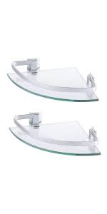 A cool way to create a romantic ambience in your bathroom, this corner tub will provide. Kes Glass Corner Shelf 8mm Thick Tempered Glass Bathroom Shelf Triangle Storage Organizer Wall Mounted With Brushed Finish Bracket Bgs3100 2 Amazon Co Uk Diy Tools