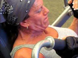 Woman with 30 inch biceps