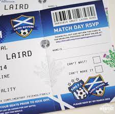 Football Ticket Wedding Invitation Wed Fest Ticket Wedding Invitations Wedding Invitations Football Ticket Invitations