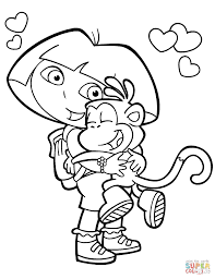 At a certain age, kids start to explore their creative side. Dora The Explorer Coloring Pages For Kids Drawing With Crayons